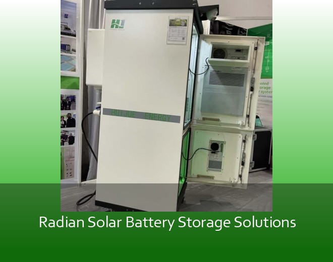 Radian Solar Battery Storage Solutions
